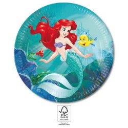 Disney Princess Ariel Curious paper plate 8 pcs 23 cm FSC