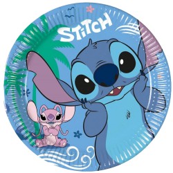 Assiettes en carton Disney Lilo et Stitch Angel 8 pièces 20 cm FSC