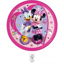 Assiettes en carton Disney Minnie Junior 8 pièces 23 cm FSC