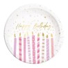 Happy Birthday Candles Happy Birthday paper plate 8 pcs 23 cm FSC