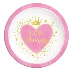 Assiettes en carton Princesse Petite Princesse 8 pièces 23 cm FSC