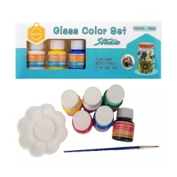 Glass paints ceramic porcelain 6 colors x 25ml