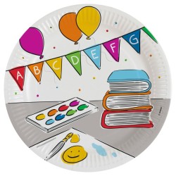 My School Start School Start paper plate 8 pcs 23 cm