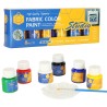 Denim shoe fabric paints set of 6 colorsx25ml