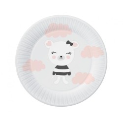 Animals Lovely Friends Bear Paper Plate 6 pcs 18 cm