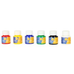 Denim shoe fabric paints set of 6 colorsx25ml