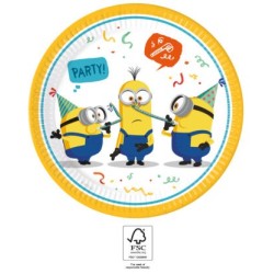 Minions The Rise of Gru paper plate 8 pcs 23 cm FSC