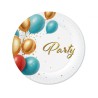 Party Balloon paper plate set of 6, 18 cm