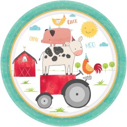 Barnyard Ranch paper plate 23 cm