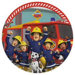 Fireman Sam Teamwork paper plate 8 pcs 23 cm