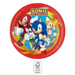 Sonic the Hedgehog Sega Sonic the Hedgehog Paper Plates 8 pcs 23 cm FSC