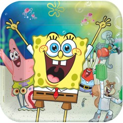 SpongeBob Laugh paper plate 8 pieces 23 cm