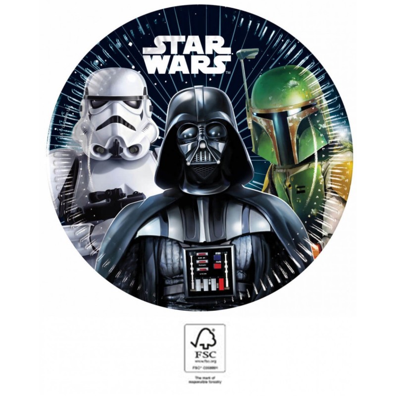 Star Wars Galaxy paper plate 8 pcs 20 cm FSC