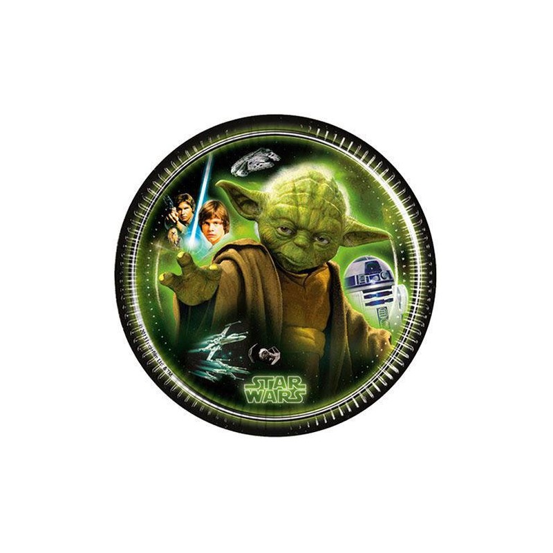 Star Wars Heroes paper plate 8-pack 19.5 cm