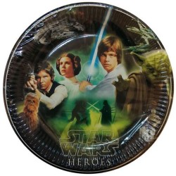 Star Wars Heroes paper plate 8 pcs 23 cm