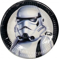 Assiettes en carton Star Wars Troopers 8 pièces, 20 cm