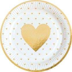 Assiettes en carton Love Everyday 8 pièces 23 cm