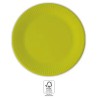 Assiette en carton unicolore vert citron, vert, 8 pièces, 20 cm, FSC