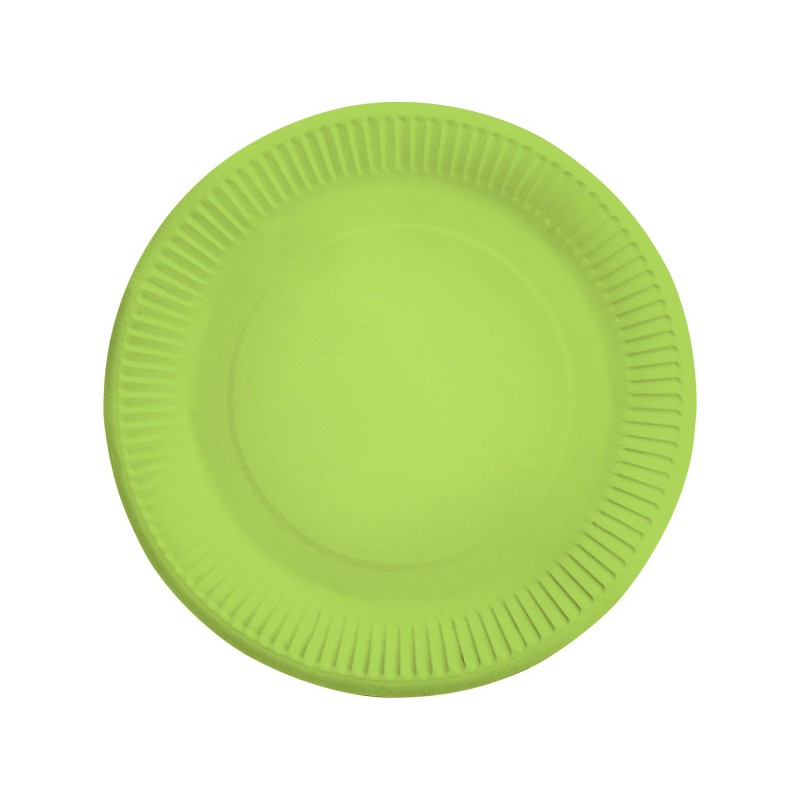 Colour Kiwi Green Paper Plate 8 pcs 23 cm