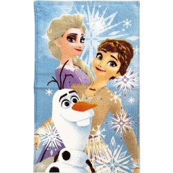 Serviette de toilette, serviette de toilette, chiffon, Olaf et les sœurs Disney Frozen 30x50cm