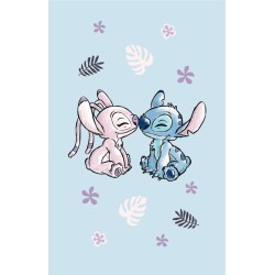 Serviette de toilette, serviette de toilette, serviette de toilette bleu clair Disney Lilo et Stitch 30x50cm