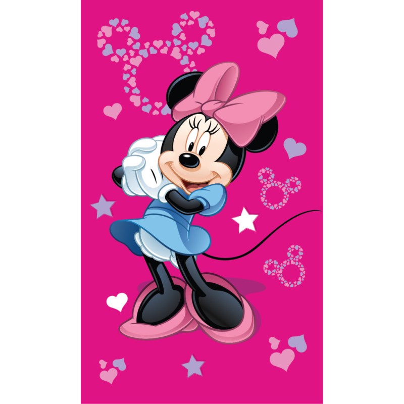 Disney Minnie  Pink hand towel, face towel 30x50cm