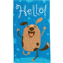 Dog Hello hand towel Face Cloth, towel 30x50cm