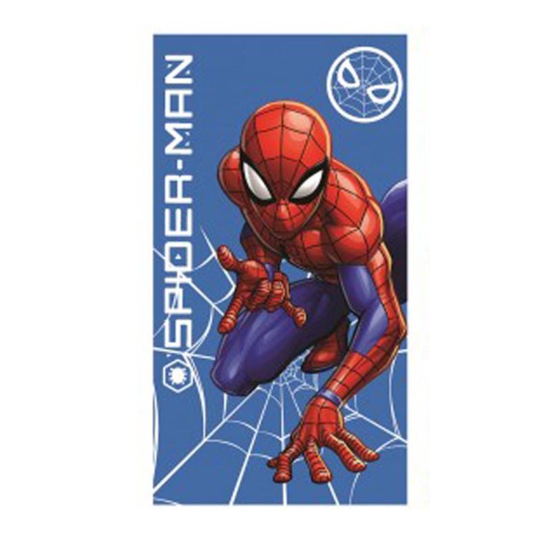 Serviette pour les mains et le visage Spiderman Radiant Blue, serviette 35x65cm