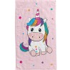 Serviette de toilette licorne étoile 30x50 cm