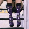 Chaussettes longues violettes Beetlejuice pour adultes 38/45