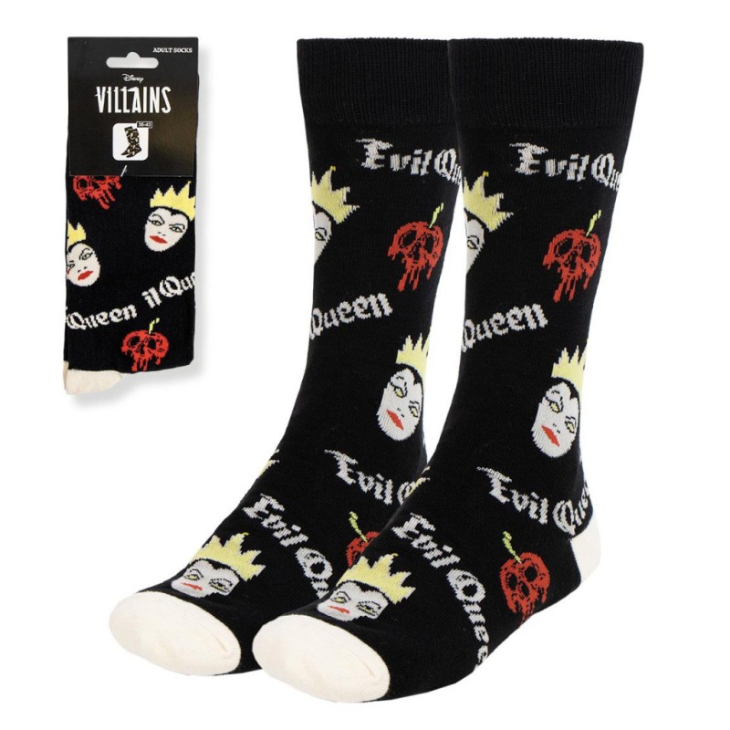 Chaussettes hautes pour femmes Disney Villains Evil Queen 36/43