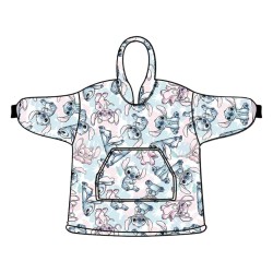 Couverture polaire poncho pour adulte Disney Lilo et Stitch Angel