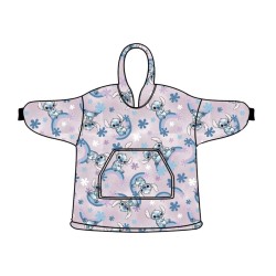 Poncho polaire en peluche Disney Lilo et Stitch pour adulte