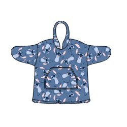 Poncho couverture polaire à enfiler pour adulte Disney Lilo et Stitch Glee