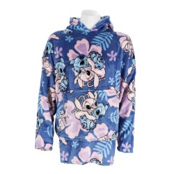 Poncho polaire en polaire pour adulte Disney Lilo et Stitch Hibiscus