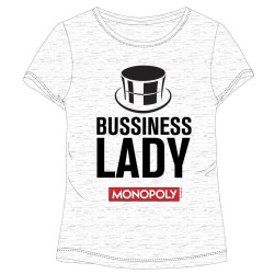 T-shirt court pour femme Monopoly, haut XS-XL