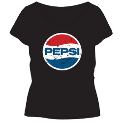 T-shirt court femme Pepsi Black, haut XS-XL