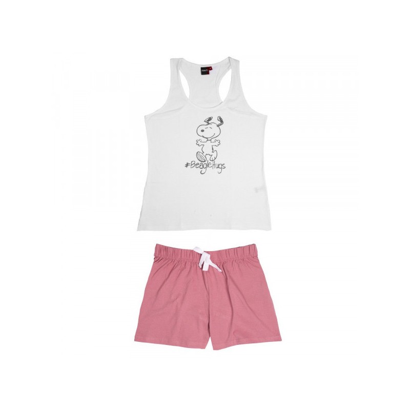 Pyjama court Snoopy pour femme S-XL