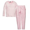 Pyjama femme Ushuaia à carreaux roses et ours polaire rose S-XXL