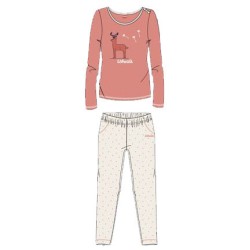 Pyjama à manches longues pour femme Ushuaia Fawn Reindeer S-XXL