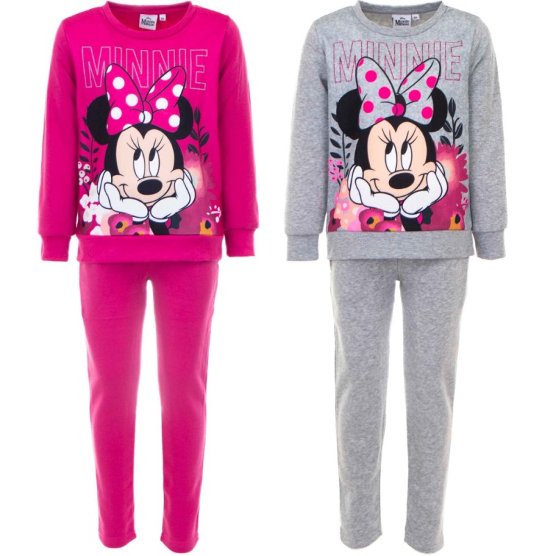 Ensemble de survêtement et de jogging Disney Minnie pour enfants de 3 à 8 ans