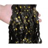 Colour B&C Gold Stars Black Star Curtain 2 m