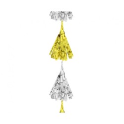 Party B&C Gold-Silver, Gold-Silver Ribbon Decoration 180 cm