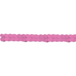 Colour Bright Pink, Pink paper garland 365 cm