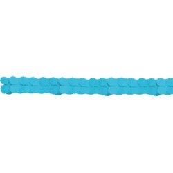 Colour Caribbean Blue, Blue Paper Garland 365 cm