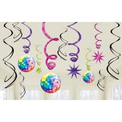 Disco Fever Disco Fever decoration 12 pcs set