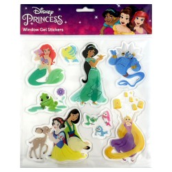 Ensemble d'autocollants en gel pour fenêtre Princesses Disney