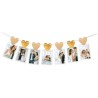 Wedding i photo holder garland