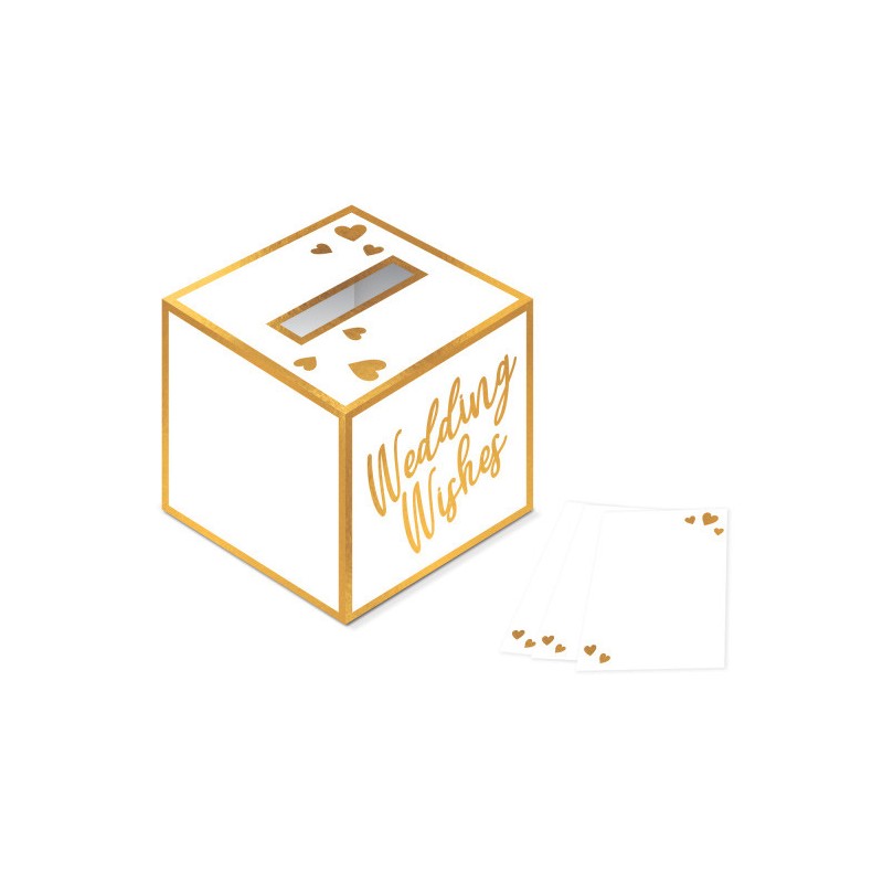 Wedding wish box with card