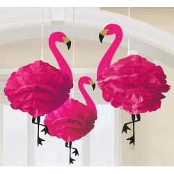 Flamingo Hanging decoration set of 3